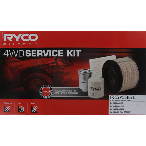Ryco 4x4 Filter Service Kit RSK36C