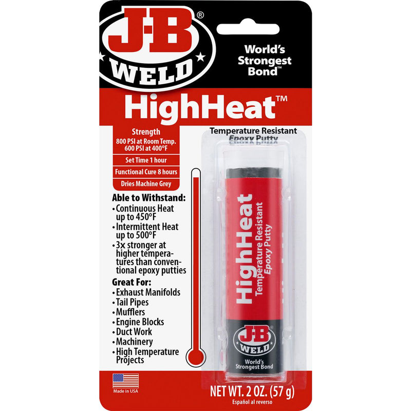 J-B Weld HighHeat Epoxy Putty Stick 57g 8297