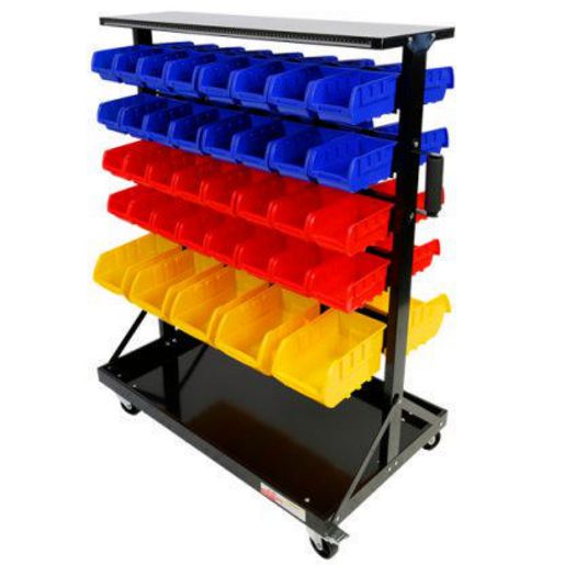 Red Label 74 Bin Dual Side Storage Rack RL74BR