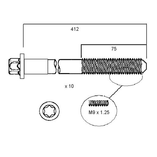 Permaseal Head Bolt Set HBS077