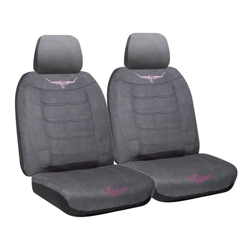 R.M. Williams Front Car Seat Covers Suede Velour,