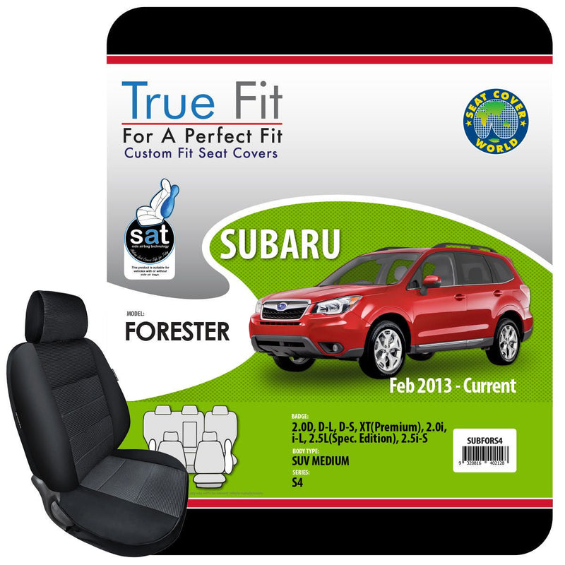 True Fit Tailored Seat Covers Fits Subaru Forester DL, DS