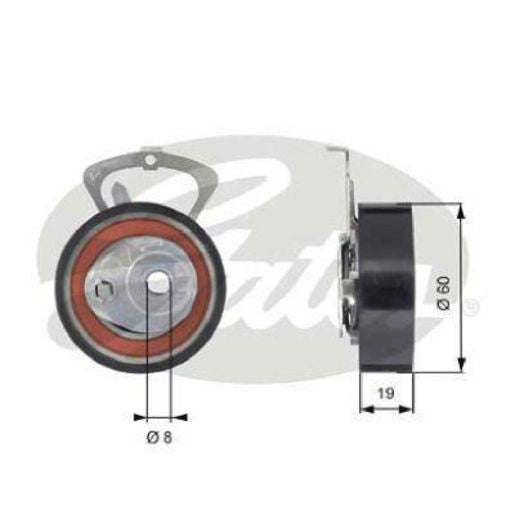 Gates Sbds Manual Tensioner T43140