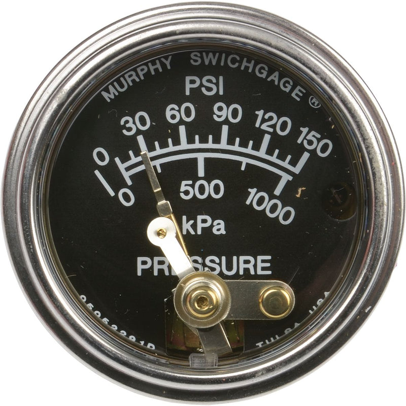 Murphy Pressure Gauge Mechanical (0 - 150 PSI) 090520P150
