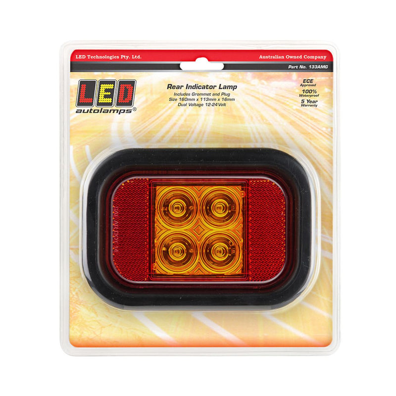 LED Autolamps Indicator Lamp with Reflector 160 x 113mm