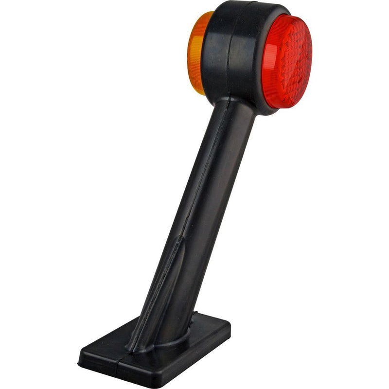 LED Autolamps Side Marker Stalk Lamp R/H Red/Amber Square