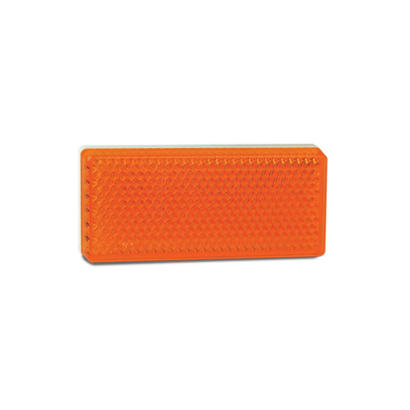 LED Autolamps Reflector Amber Self Adhesive (Pack of 100)