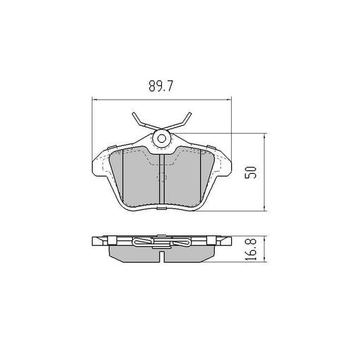 RDA GP Max Brake Pad Set Rear RDB2120