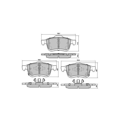 RDA GP Max Brake Pad Set Front RDB2251