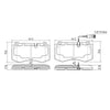 RDA GP Max Brake Pad Set Front RDB2272