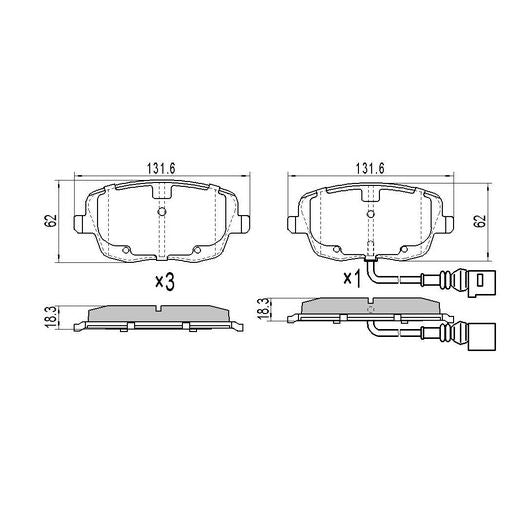 RDA GP Max Brake Pad Set Front RDB2285