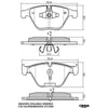 RDA Phantom Ceramic Brake Pad Set Front RDC2235