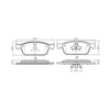 RDA GP Max Brake Pad Set Front RDB2268