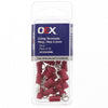 OEX Crimp Terminal Ring Red Id 4.3mm Vinyl 25 Pce