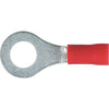 OEX Crimp Terminal Ring Red 6.3mm Vinyl (100 Pack) ACX3051