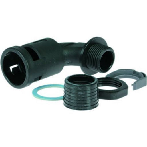 OEX Convoluted Tubing Fitting 90 Deg Suit Tube Size 32mm