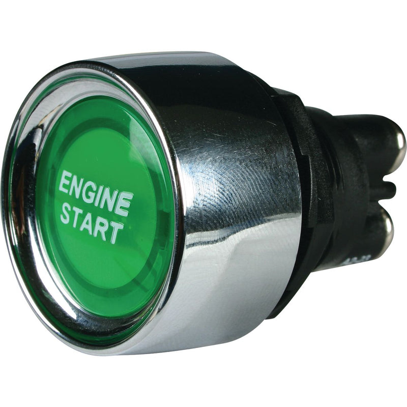 OEX Push Button Switch Off - Mom On - Spst 12V Green