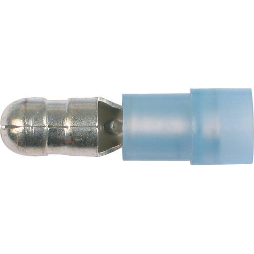 OEX Crimp Terminal Male Bullet Blue 4mm Polycarbonate (50