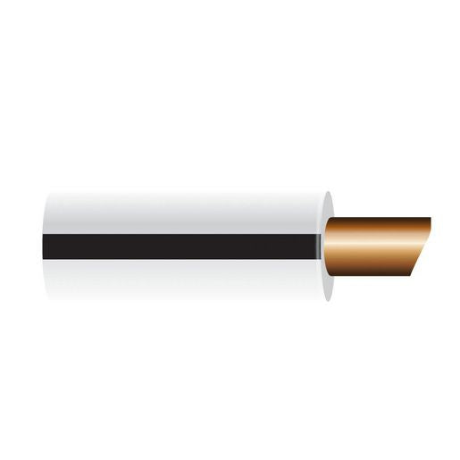 OEX 2mm Single Core Automotive Cable, White With Black