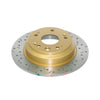 DBA HD 4000 Drilled Slotted Brake Rotor Single Rear