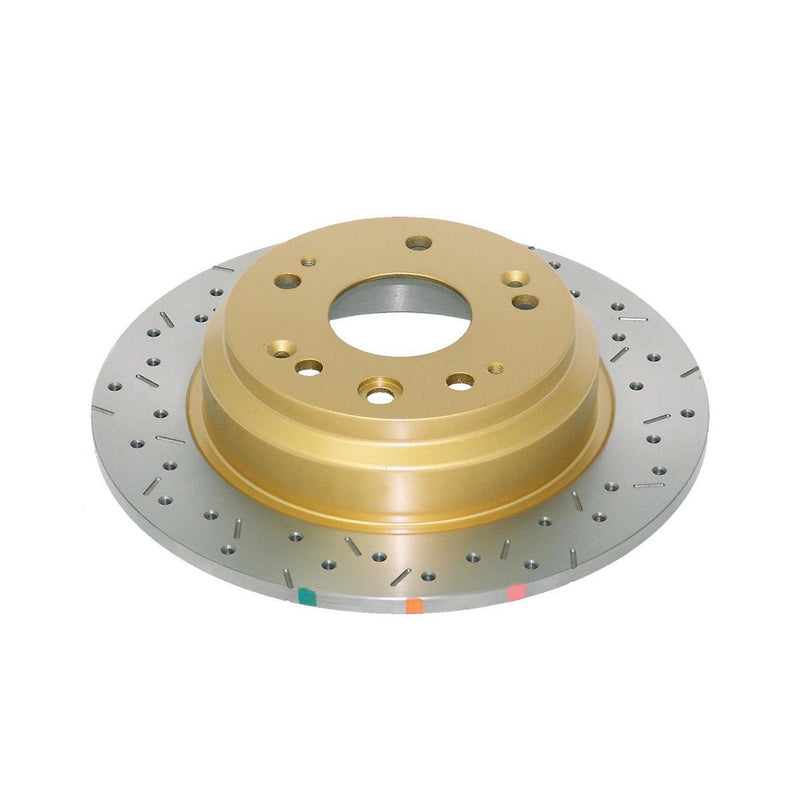 DBA HD 4000 Drilled Slotted Brake Rotor Single Rear