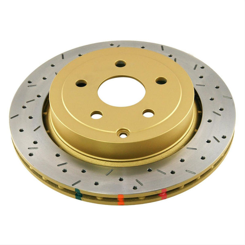 DBA HD 4000 Drilled Slotted Brake Rotor Pair 340mm Front