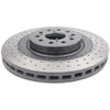 DBA XD 4000 Drilled Dimpled Brake Rotor Pair 332mm Front