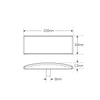 LED Autolamps EU38 Black Series Side Marker with Built-in
