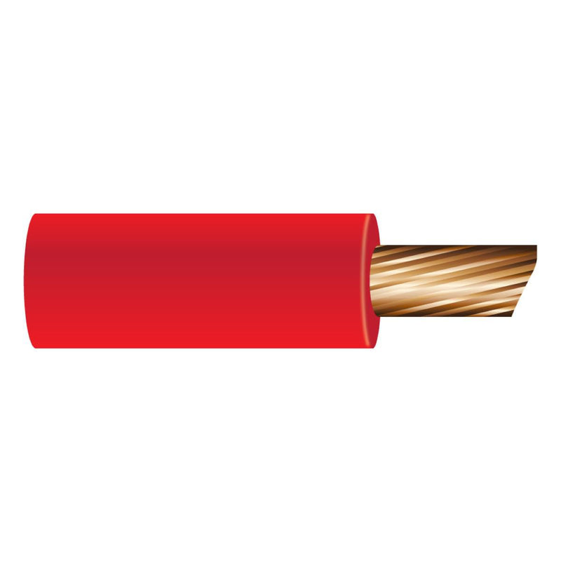 OEX Automotive Cable Single Core 5mm Red 30M Roll ACX0752