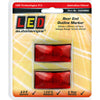 LED Autolamps Rear Marker Red 50x25x21mm 12-24V Twin Pack