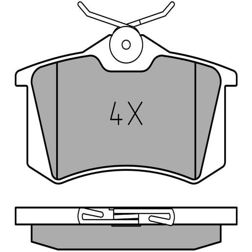 Meyle Original Brake Pad Set Rear 025 209 6115