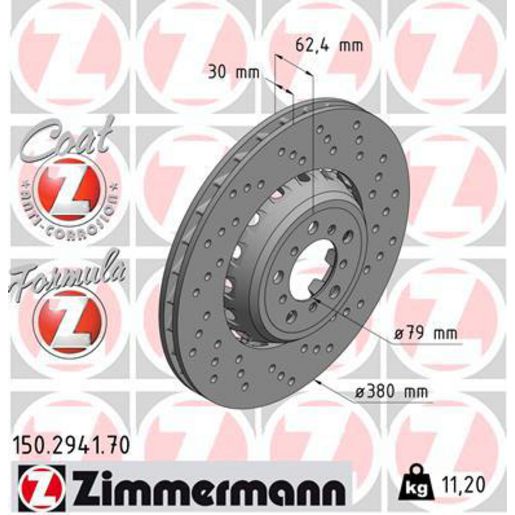 Zimmermann Formula Z Brake Rotor 380mm Front RH
