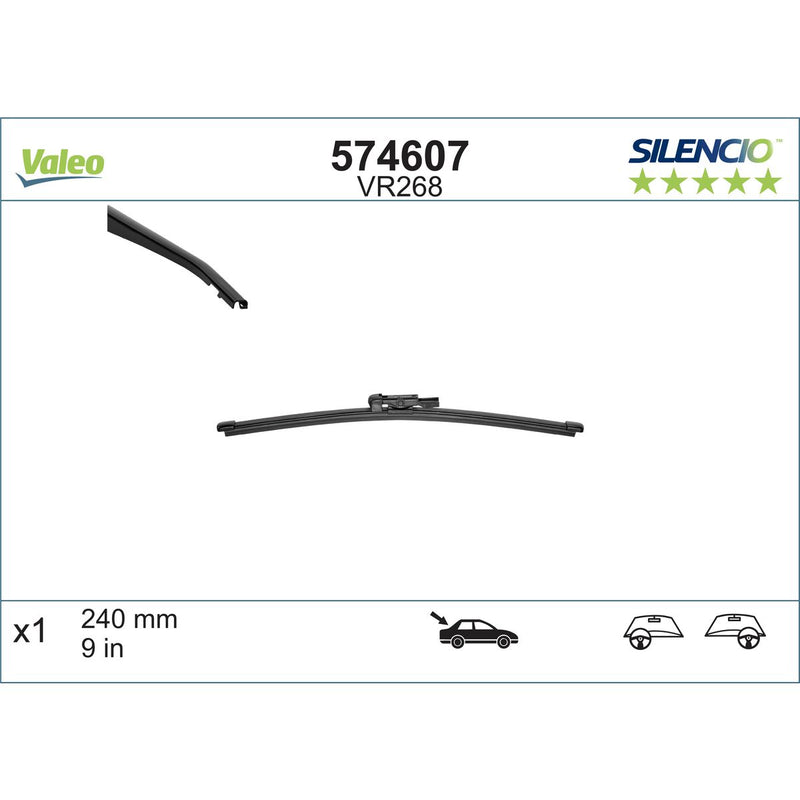 Valeo Silencio Wiper Blade Rear VR268 574607