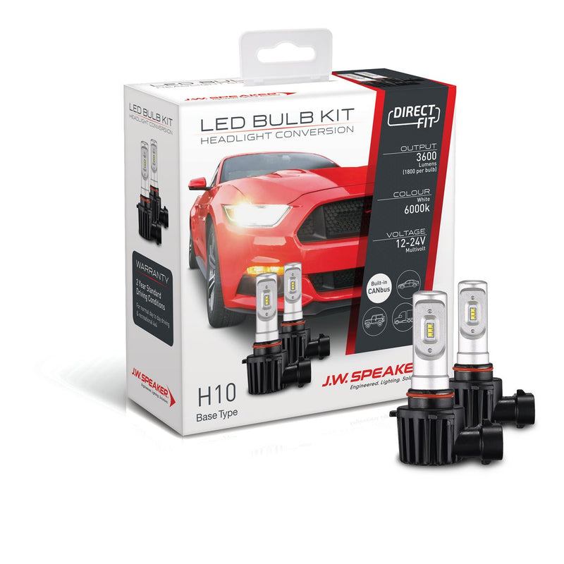 JW Speaker H10 LED Direct Fit Bulb Kit 12/24V 6000K 999010