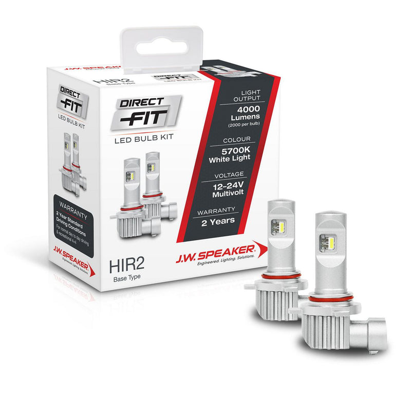 JW Speaker Hir2 LED Direct Fit Bulb Kit 12/24V 6000K