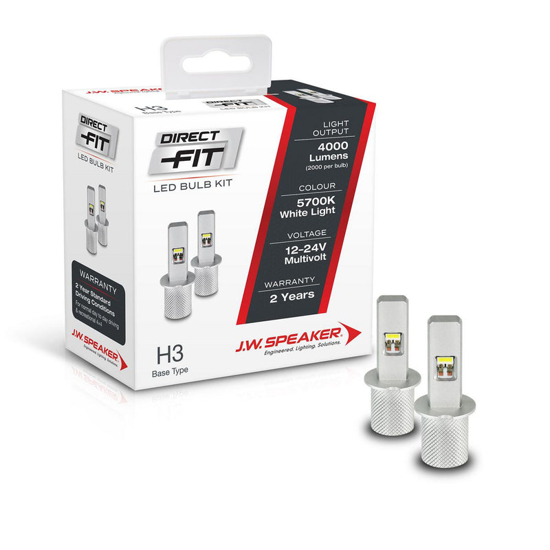 JW Speaker H3 LED Direct Fit Bulb Kit 12/24V 6000K 999003