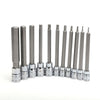 Mechpro Socket Rail Hex Key Extra Long Set 11pc