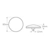 LED Autolamps 12V Reverse Lamp Low Profile Design 80Mm
