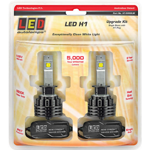 LED Autolamps H1 Single Beam Headlight Kit Twin Pack