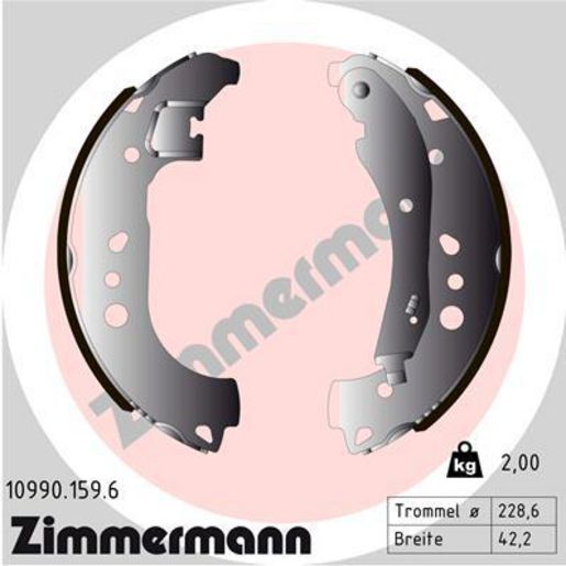 Zimmermann Brake Shoe Set 10990.159.6