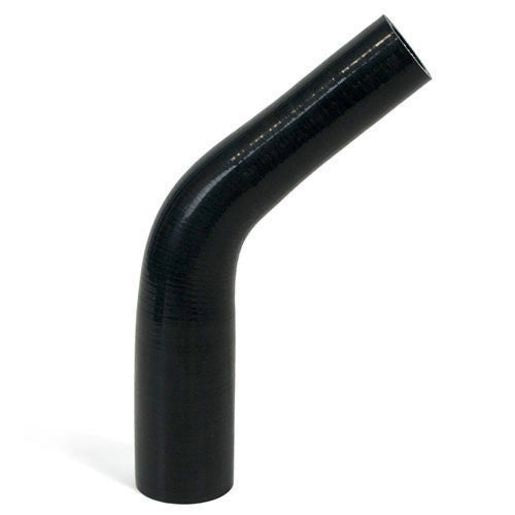 Saas Silicone 45 Degree Reducer 25 x 38mm Black SSH452538