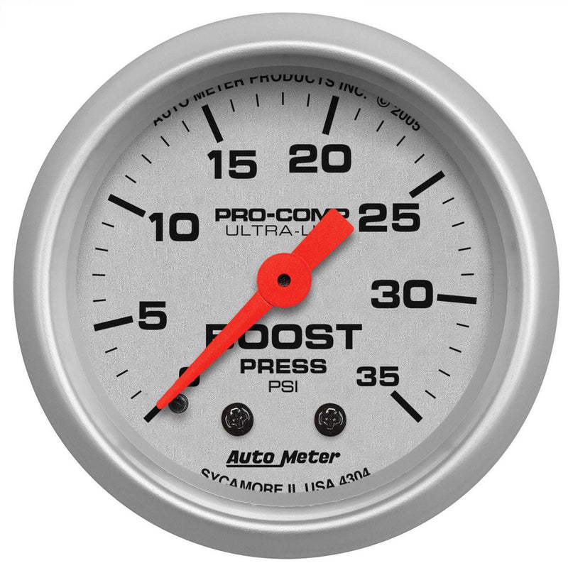 Autometer Ultra-Lite 2-1/16in Boost Gauge 0-35 PSI