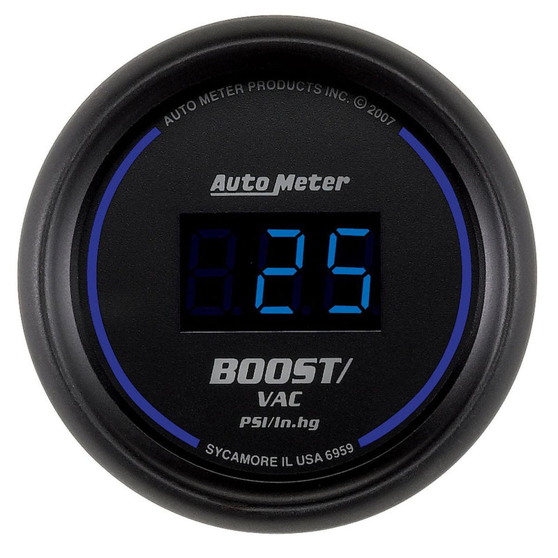 Autometer Cobalt Digital 2-1/16in Boost/Vacuum Gauge