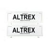 Altrex Number Plate Cover 6 Figure White Without Lines