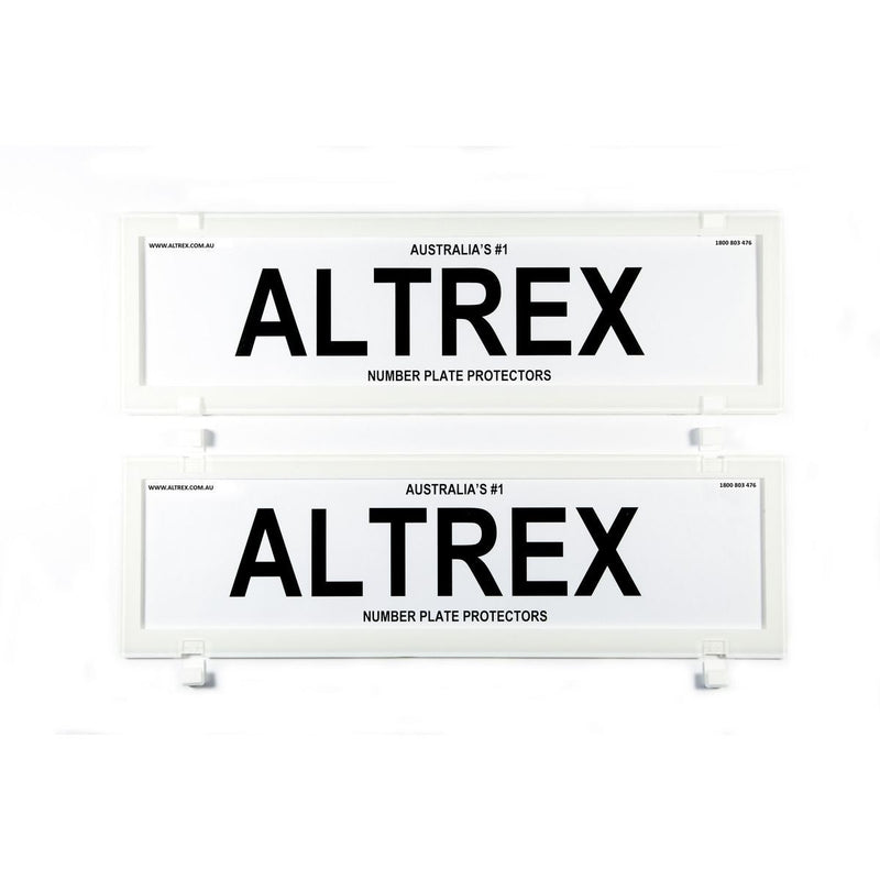 Altrex Number Plate Cover 6 Figure White Without Lines