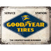 Naparts White Metal Sign Goodyear Logo 23241