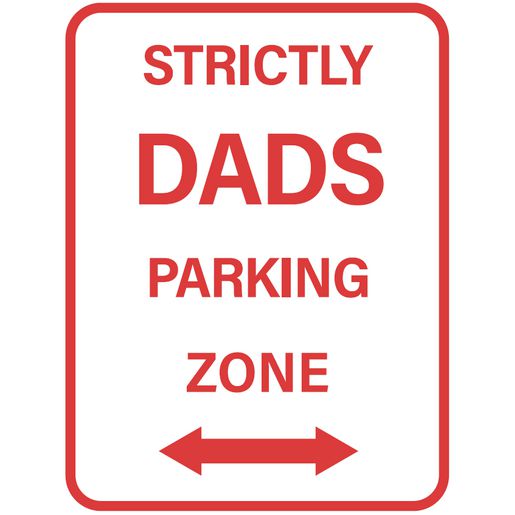 Gear Up Metal Sign Strictly Dads Parking Zone RTSGS100-3