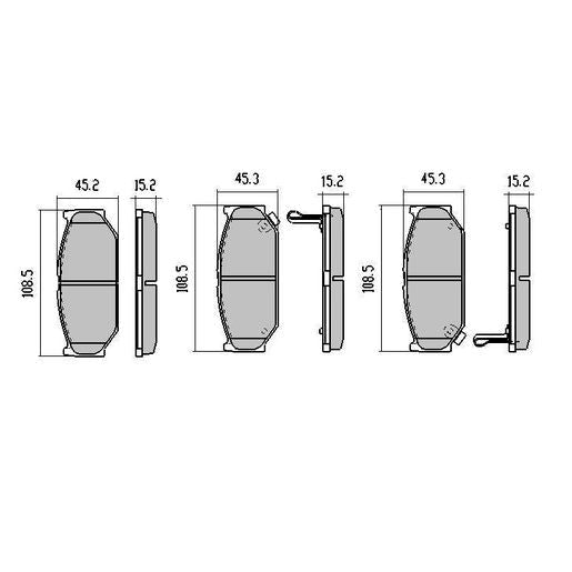 RDA Phantom Ceramic Brake Pad Set Front RDC1818