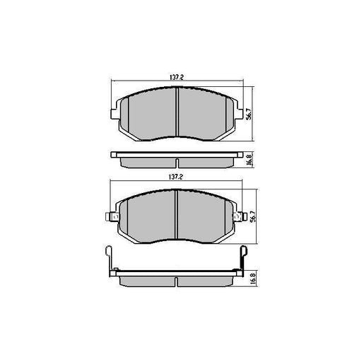 RDA Phantom Ceramic Brake Pad Set Front RDC1491