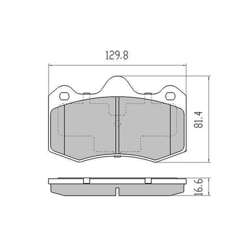 RDA Phantom Ceramic Brake Pad Set RDC2165
